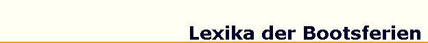 Lexika der Bootsferien