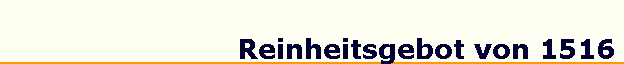 Reinheitsgebot von 1516