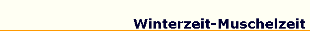 Winterzeit-Muschelzeit